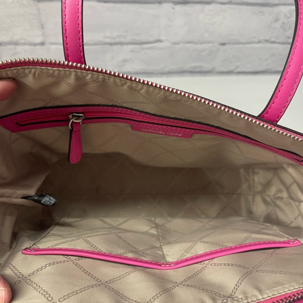 Michael Kors Marilyn Shpulder Bag & Wallet Cerise Pink - Picture 9 of 14